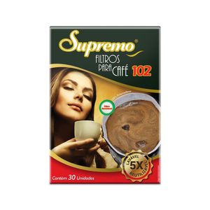 Filtro para Café 102 - 30 unidades - Supremo